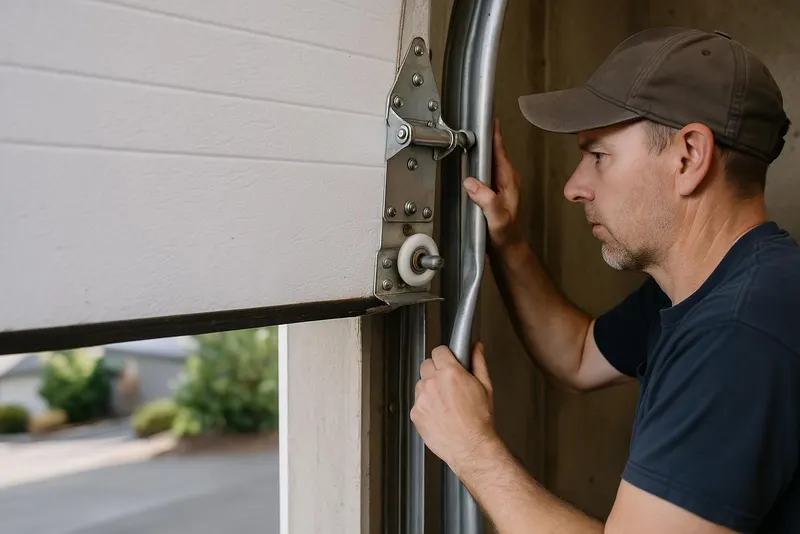 Off Track Door Repair in Tarpon Springs